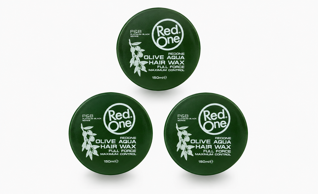 RedOne Aqua Hair Wax Full Force Olive 3er Pack 3x150ml Haarwachs Styling NEU