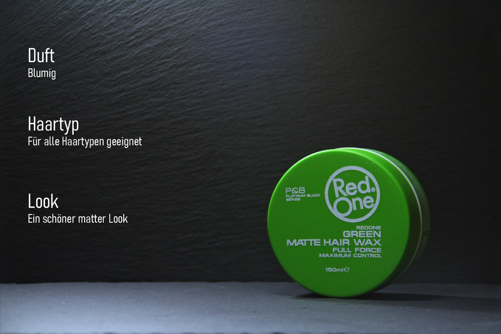 RedOne Green Matte Wax Full Force 3er Pack 3x150ml Haarwachs Matt Styling NEU