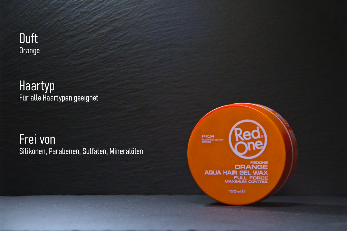 RedOne Aqua Hair Wax Full Force Orange 6er Pack 6x150ml Haarwachs Styling NEU