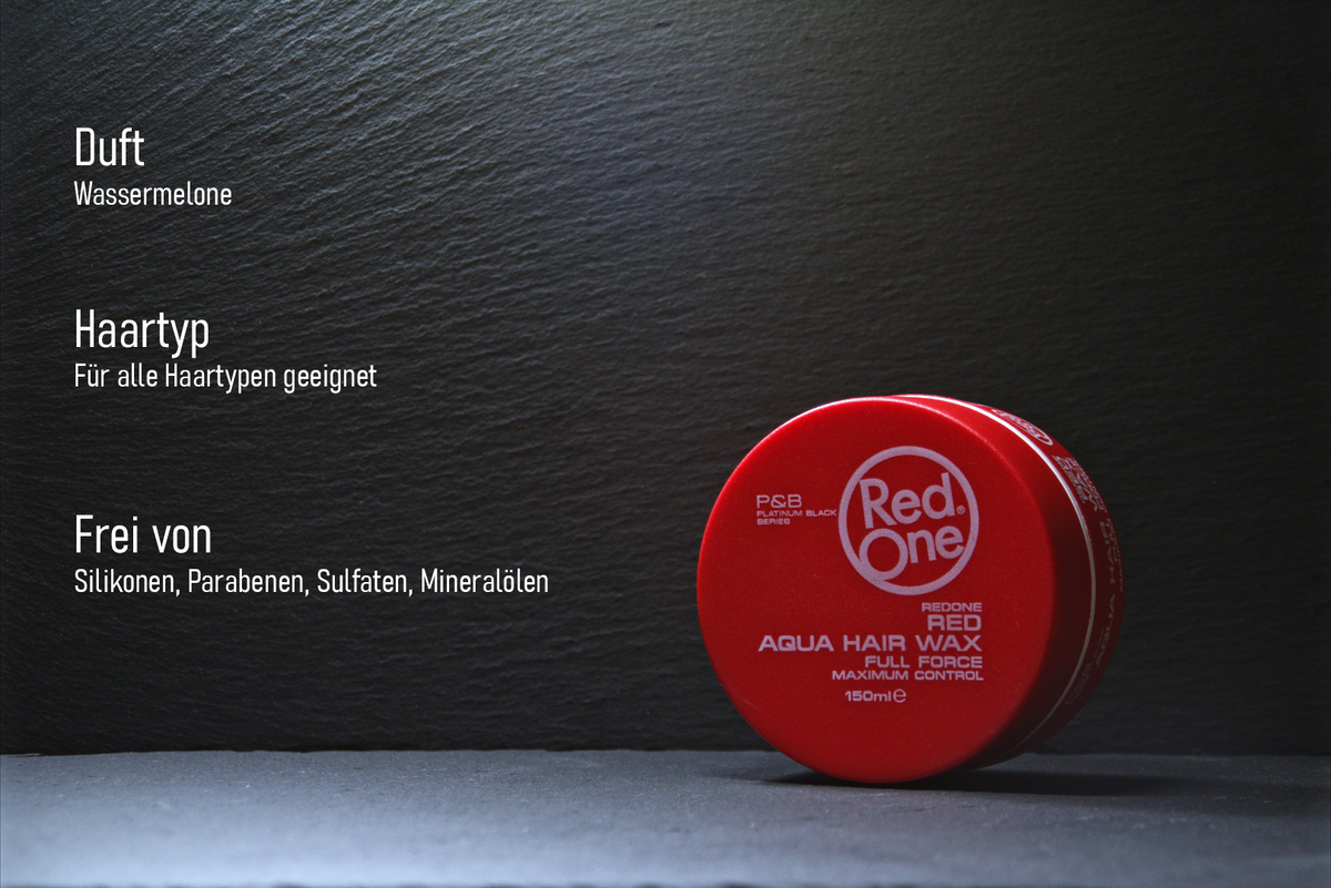 RedOne Aqua Hair Wax Full Force Red 6er Pack 6x150ml Haarwachs Styling NEU