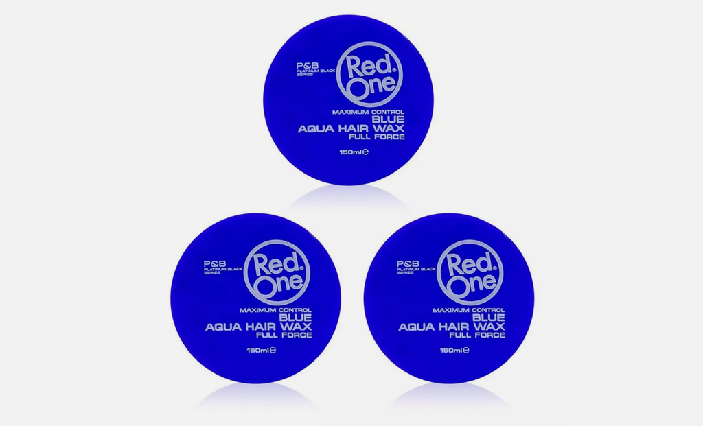 RedOne Aqua Hair Wax Full Force Blue 3er Pack 3x150ml Haarwachs Styling NEU