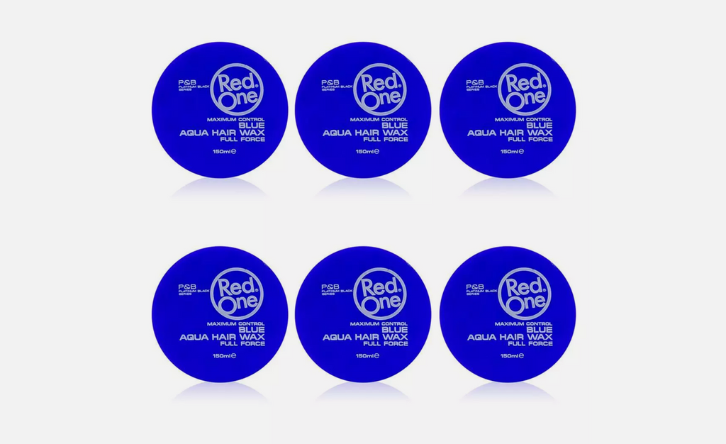 RedOne Aqua Hair Wax Full Force Blue 6er Pack 6x150ml Haarwachs Styling NEU