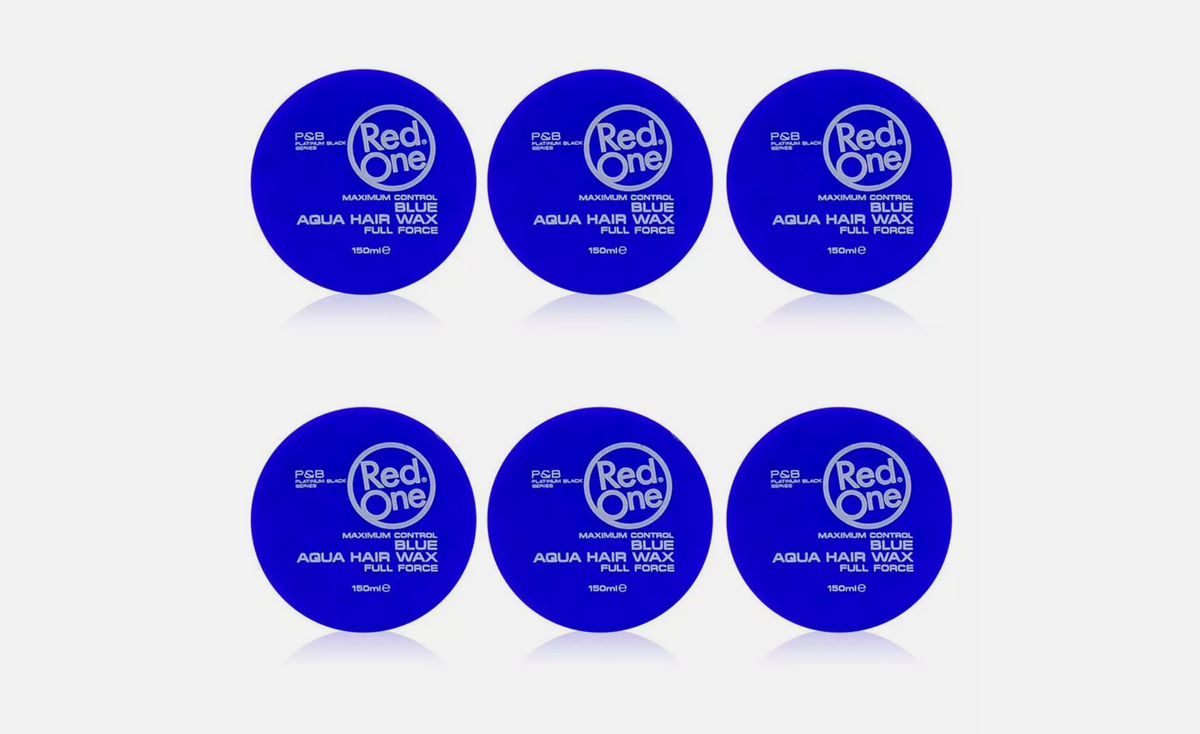 RedOne Aqua Hair Wax Full Force Blue 6er Pack 6x150ml Haarwachs Styling NEU