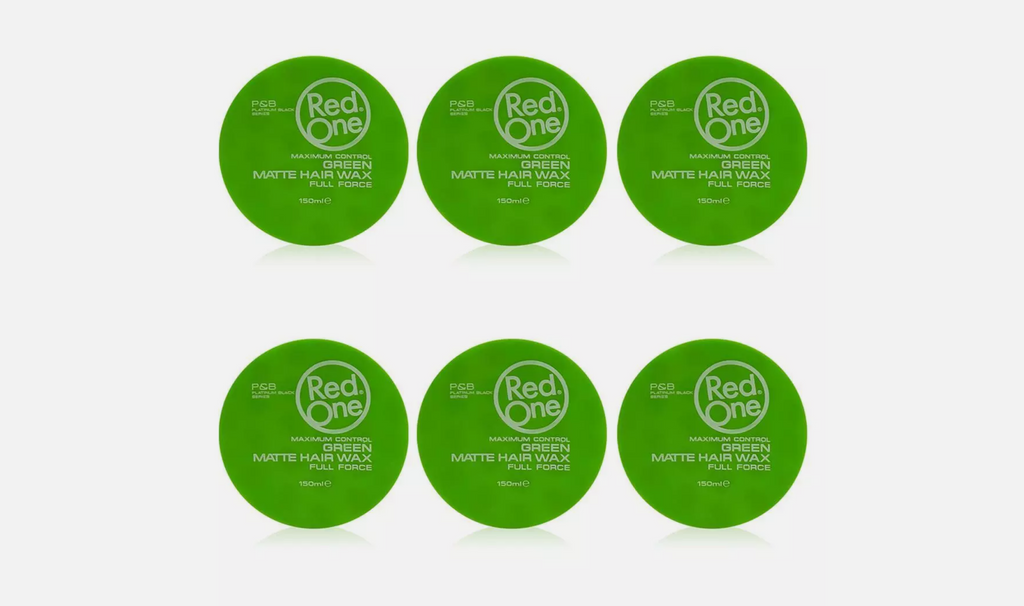 RedOne Green Matte Wax Full Force 6er Pack 6x150ml Haarwachs Matt Styling NEU