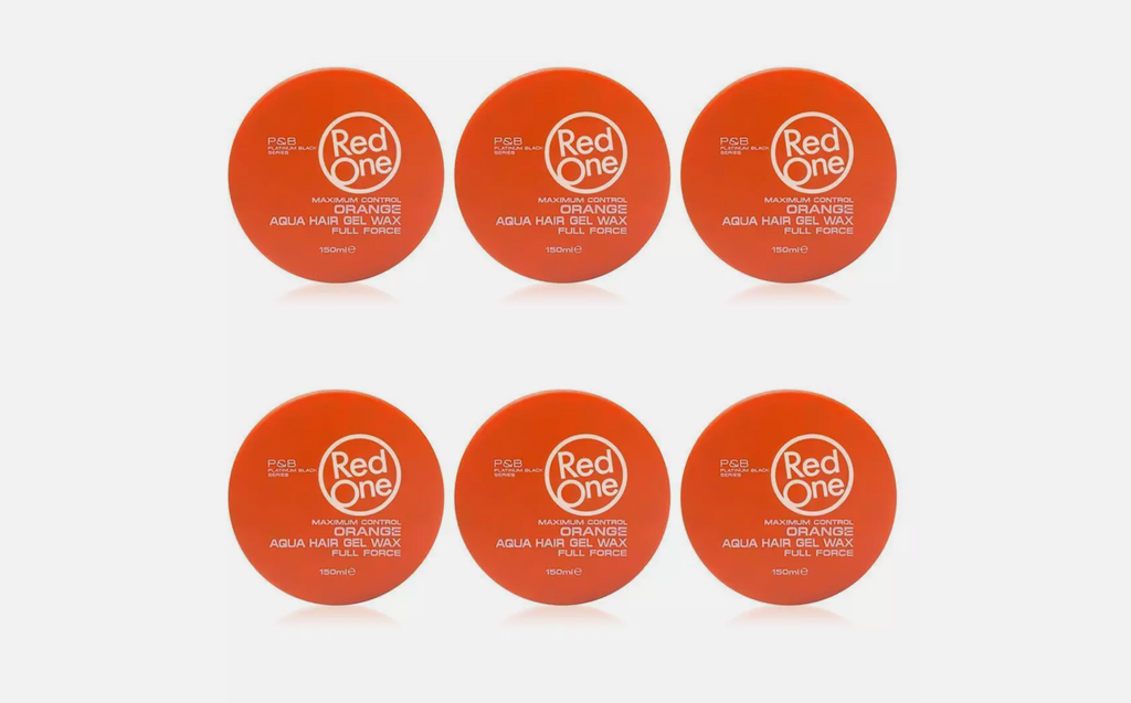 RedOne Aqua Hair Wax Full Force Orange 6er Pack 6x150ml Haarwachs Styling NEU