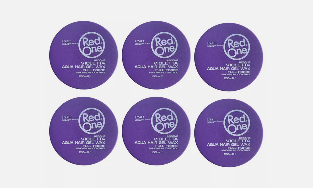 RedOne Aqua Hair Wax Full Force Violetta 6er Pack 6x150ml Haarwachs Styling NEU