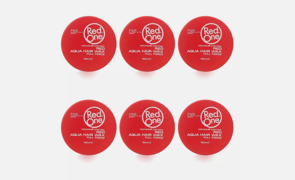 RedOne Aqua Hair Wax Full Force Red 6er Pack 6x150ml Haarwachs Styling NEU