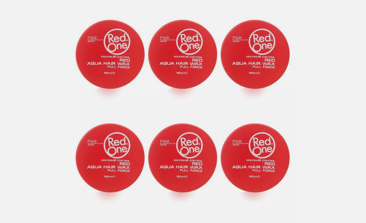 RedOne Aqua Hair Wax Full Force Red 6er Pack 6x150ml Haarwachs Styling NEU