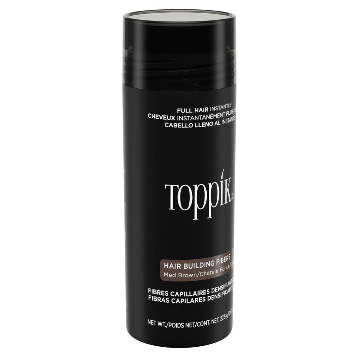 Toppik Haarfasern zur Haarverdichtung, Ansatzpuder, Mittelbraun, 27.5g