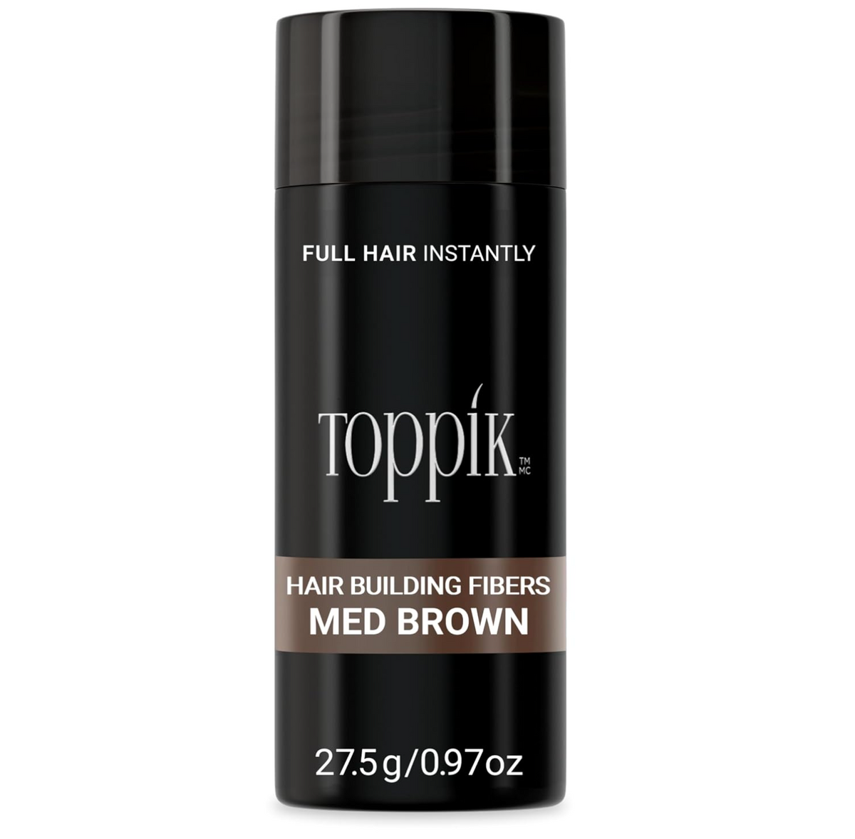 Toppik Haarfasern zur Haarverdichtung, Ansatzpuder, Mittelbraun, 27.5g