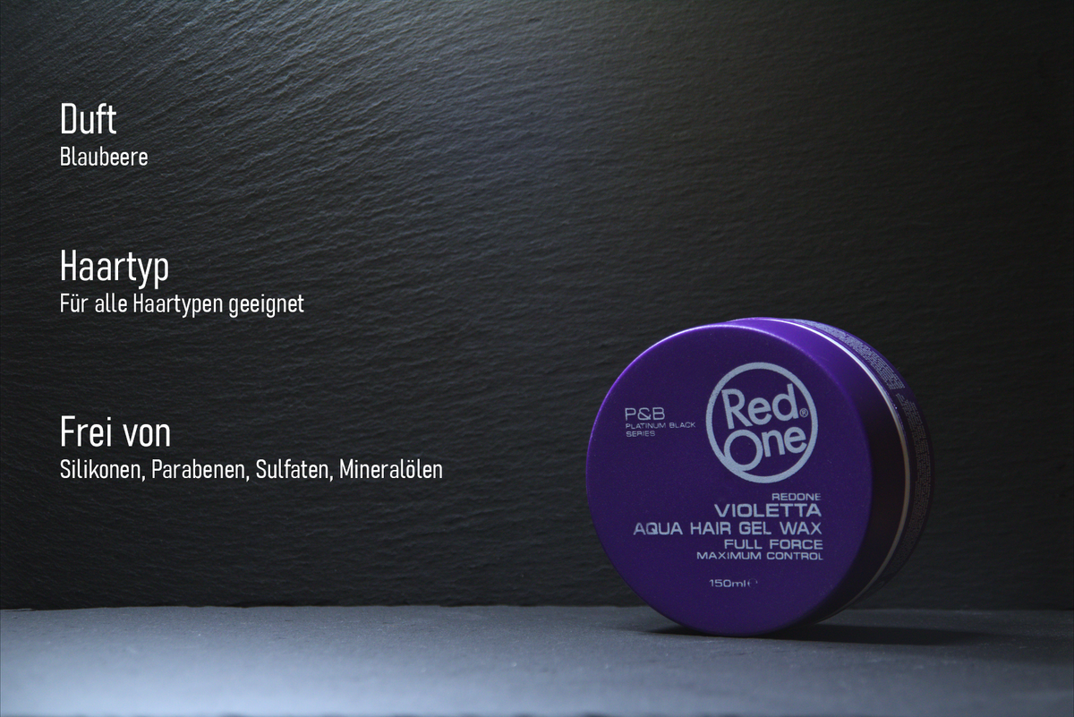 RedOne Aqua Hair Wax Full Force Violetta 3er Pack 3x150ml Haarwachs Styling NEU